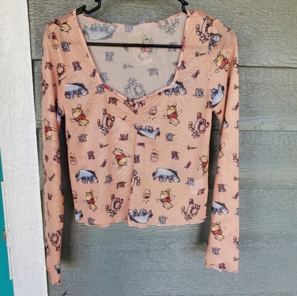 NEW with tags Disney Women's Size Medium Winnie the Pooh blouse - Picture 1 of 3